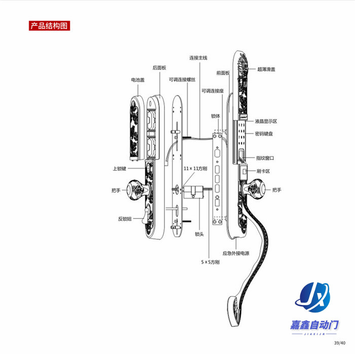 V8 红古铜嘉鑫门禁指纹锁