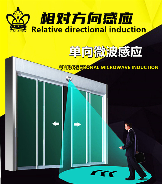 盖卓微波传感器自动门感应器探头通用松下自动门玻璃门204GD